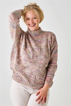Sweater med bred rib i Kamma garn - 899521