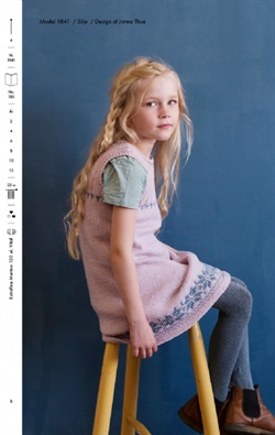 strikket spencer med norsk mønster til pige