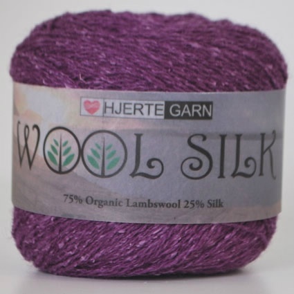 and atomar billig WoolSilk fra Hjertegarn til rustik strik på pind 3-3½
