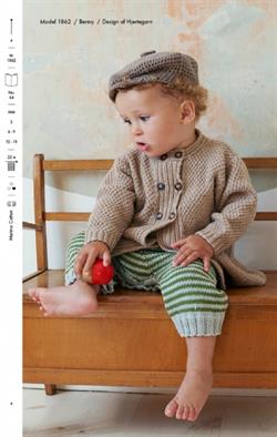 strikkede bukser til baby model 1862