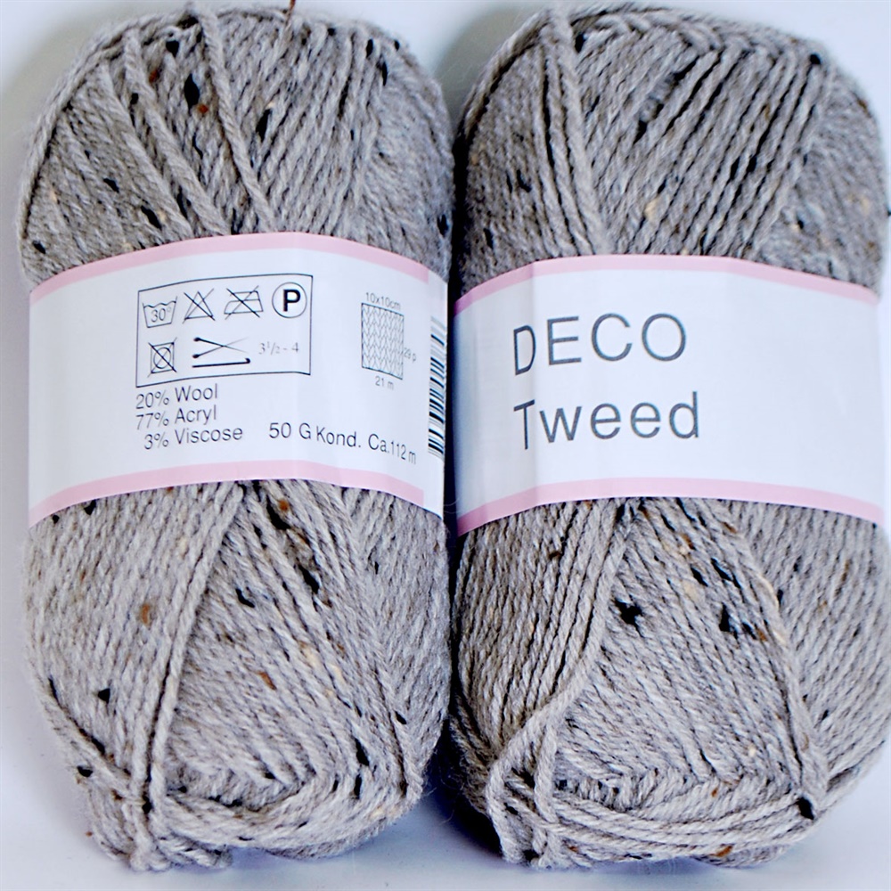Deco Tweed uld/acryl med flot tweed-effekt