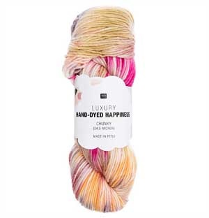 Hand-dyed Happiness Chunky - Håndfarvet uld fra Permin Garn
